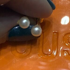 Tous Gold Baby earrings with pearls